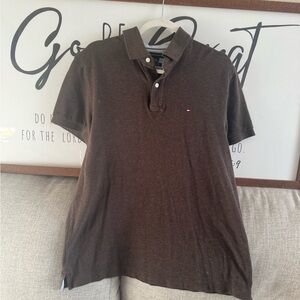 Tommy Hilfiger Dark Brown Polo Shirt